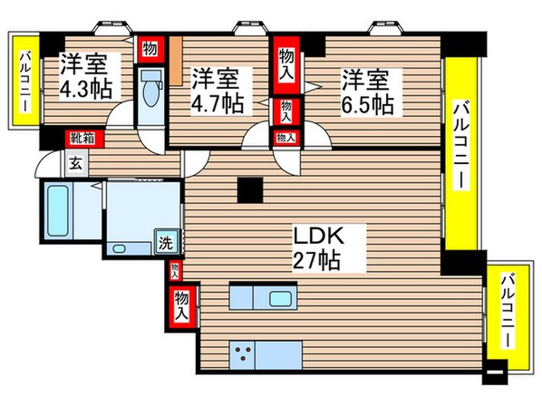 アドバンス新検見川の物件間取画像